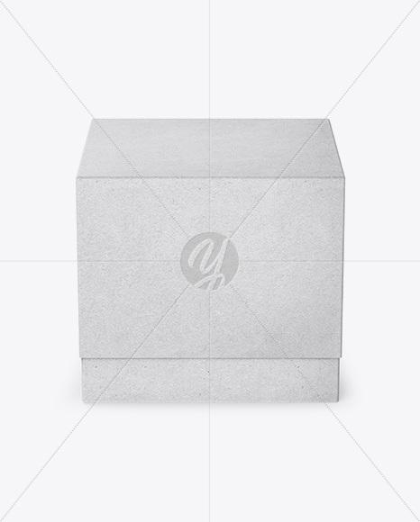 Square Kraft Box Mockup - Front View