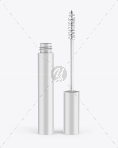 Opened Matte Mascara Tube Mockup