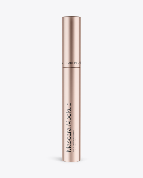 Metallic Mascara Tube Mockup - Makeup mockup