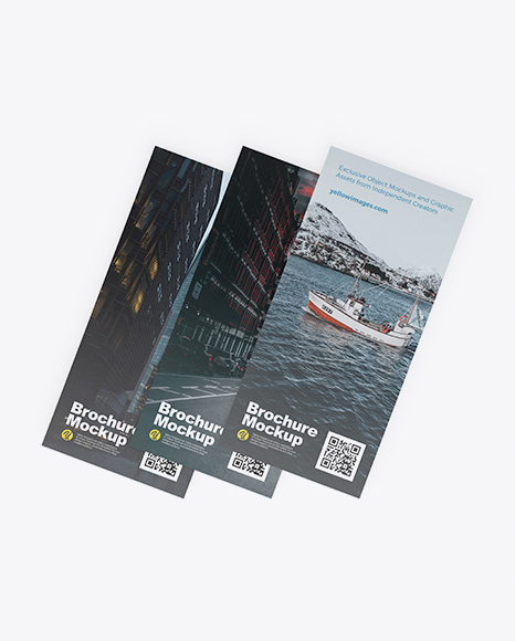 Three Brochures Mockup