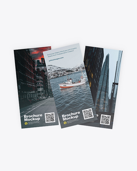 Three Brochures Mockup