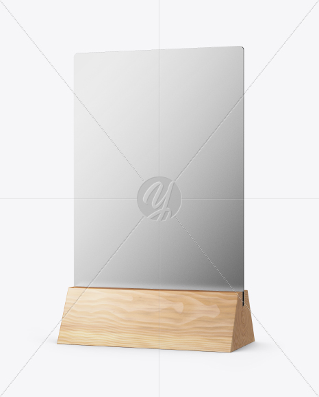 Metallic Table Tent Mockup