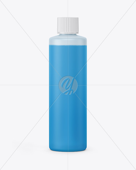 250ml Frosted Plastic Bottle Mockup