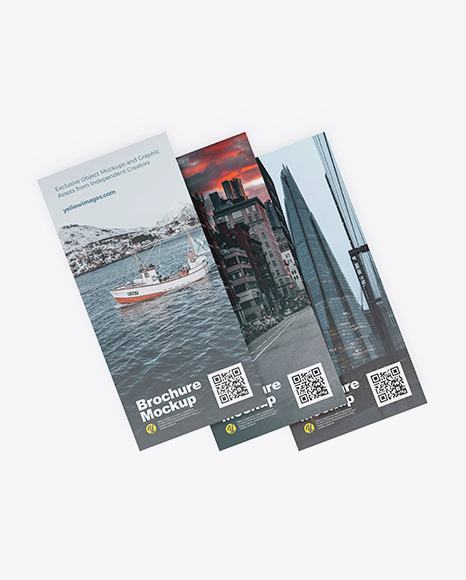 Three Brochures Mockup