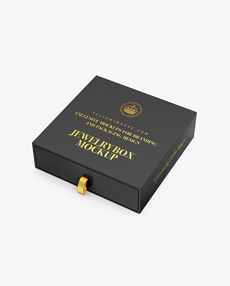 Glossy Box Mockup - Jewelry pouch mockup