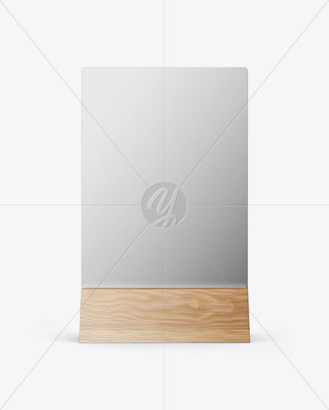 Metallic Table Tent Mockup