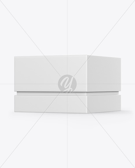 Gift Box Mockup - Half Side View