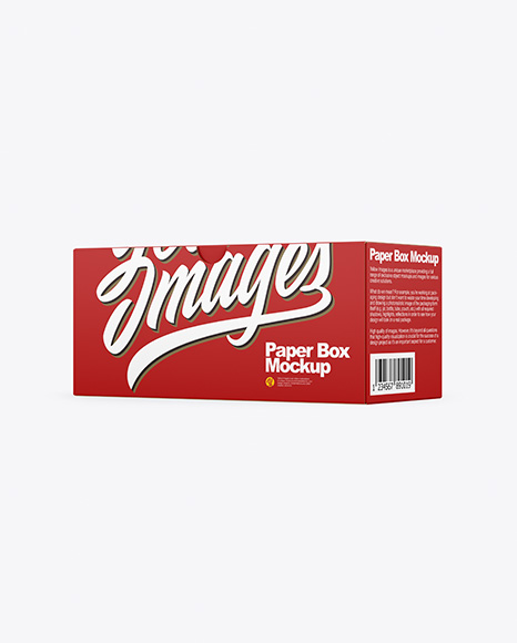 Paper Box Mockup - Software box mockup
