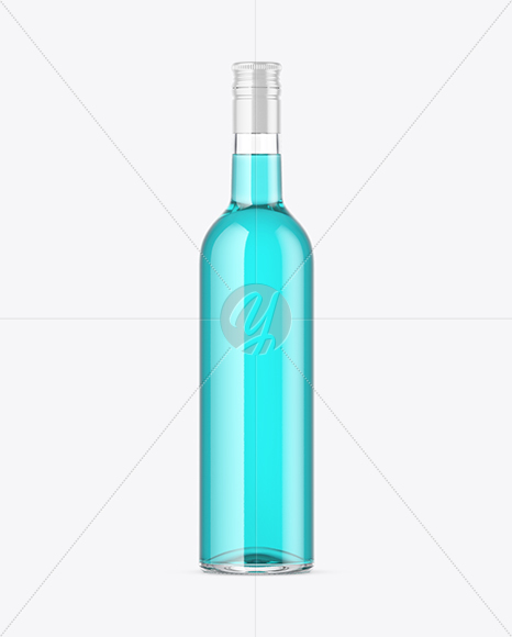 Clear Glass Bottle Mockup