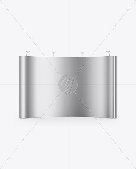 Metallic Spring Pop Up Stand Mockup