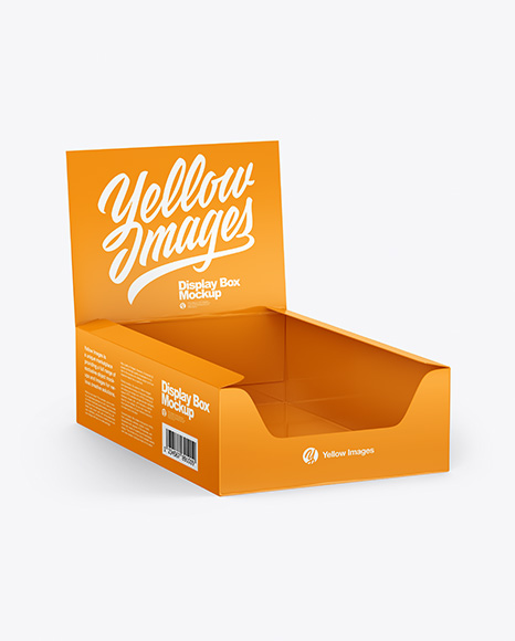 Glossy Display Box Mockup