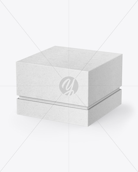 Kraft Paper Box Mockup - Half Side View