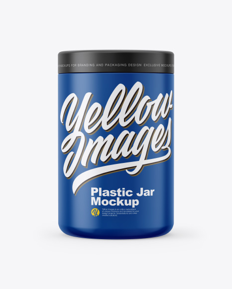 Matte Plastic Jar Mockup