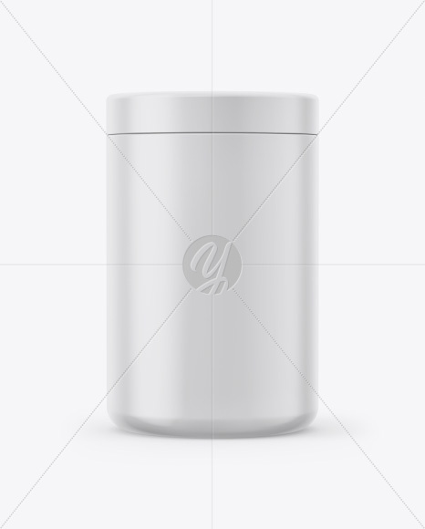 Matte Plastic Jar Mockup