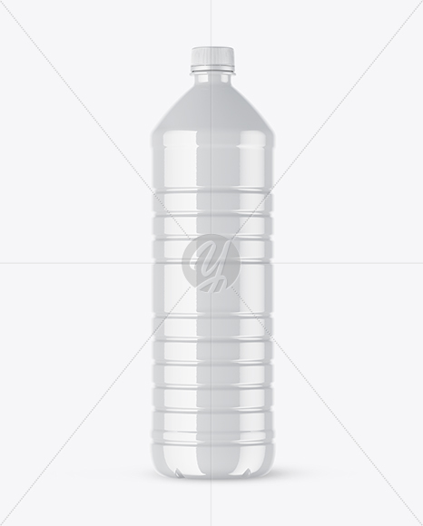 Glossy Plastic Bottle Mockup