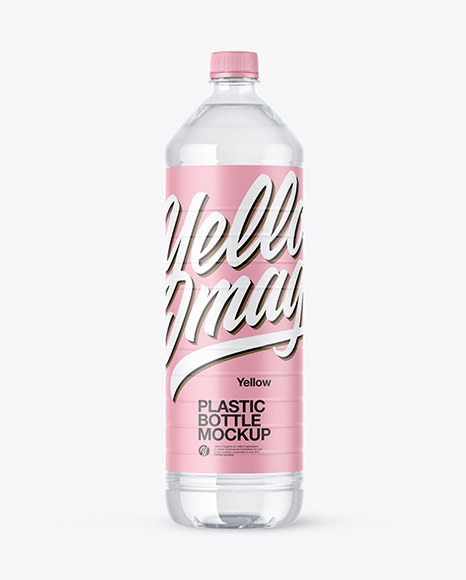 Clear Plastic Water Bottle Mockup