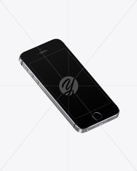 Isometric Apple iPhone SE Mockup