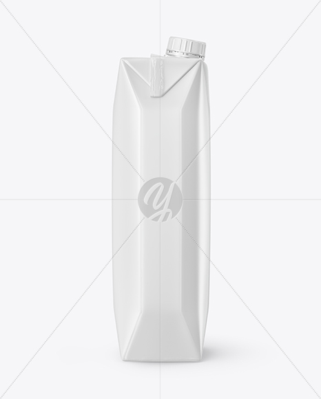 Glossy Juice Pack with Screw Cap Mockup