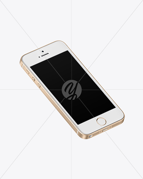 Isometric Apple iPhone SE Mockup