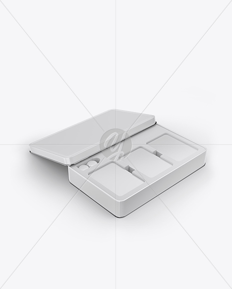 Box With Playing Cards Mockup