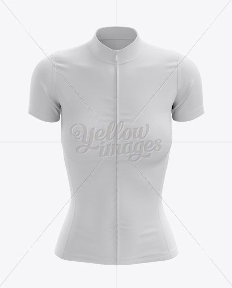 Women’s Cycling Jersey Mockup (Front View)