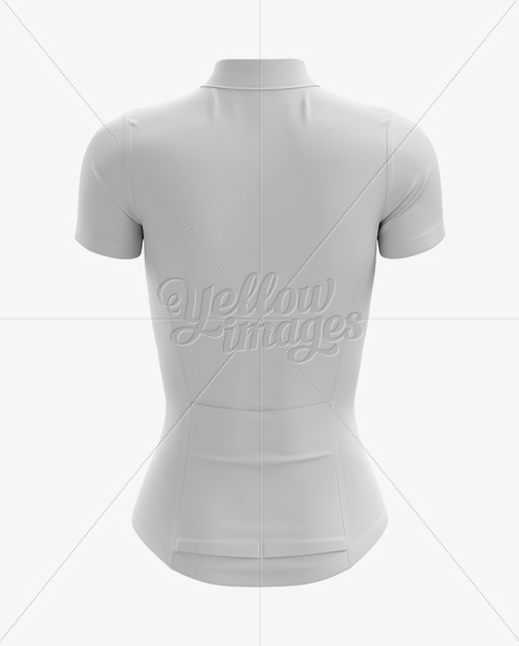 Women’s Cycling Jersey Mockup (Back View)