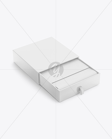 Opened Glossy Box Mockup