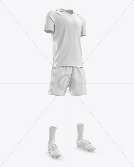 Men’s Full Soccer Kit mockup (Hero Shot)