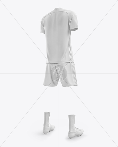 Men’s Full Soccer Kit mockup (Hero Back Shot) - Free Download Images