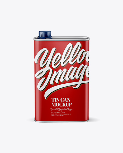 Matte Tin Can Mockup