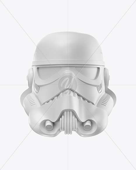 Matte Stormtrooper Helmet Mockup