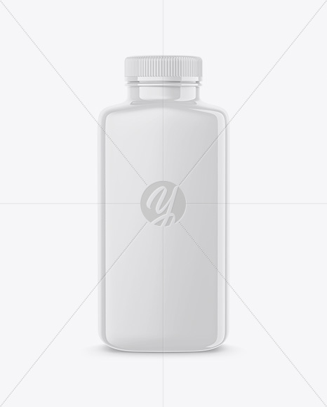 Glossy Plastic Bottle Mockup