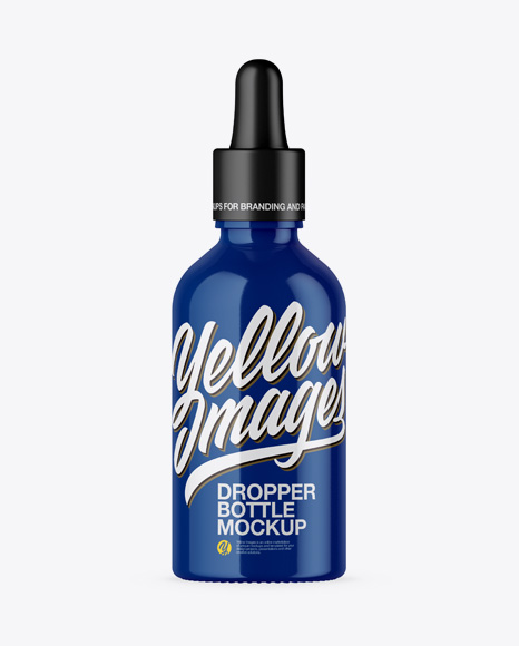 Glossy Dropper Bottle Mockup