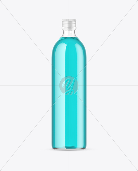 Clear Bottle Mockup