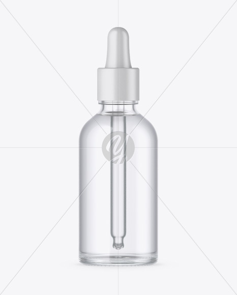 Clear Glass Dropper Bottle Mockup