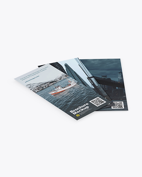 Three Brochures Mockup