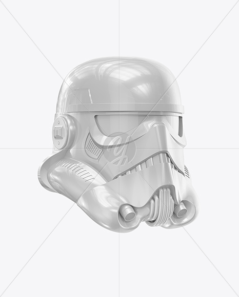 Glossy Stormtrooper Helmet Mockup