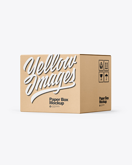 Kraft Paper Box Mockup