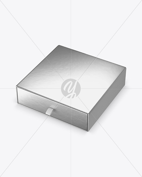 Metallic Paper Box Mockup