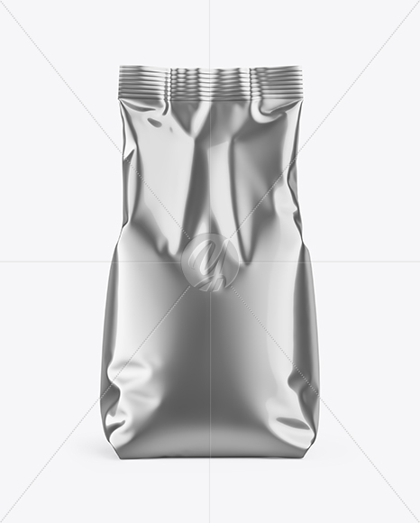 Metallic Coffee Bag Mockup