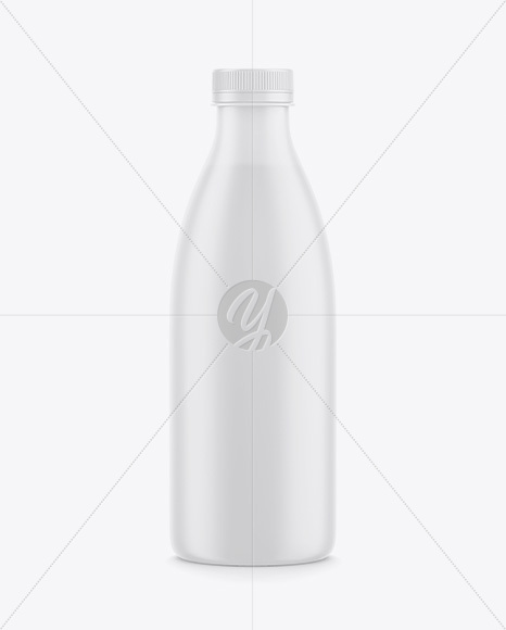 Plastic Matte Drink Bottle Mockup