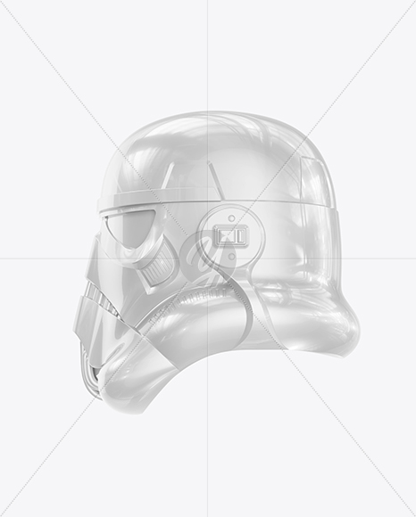 Glossy Stormtrooper Helmet Mockup