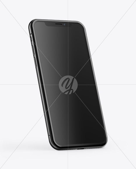 Apple iPhone X Mockup - Half Side View