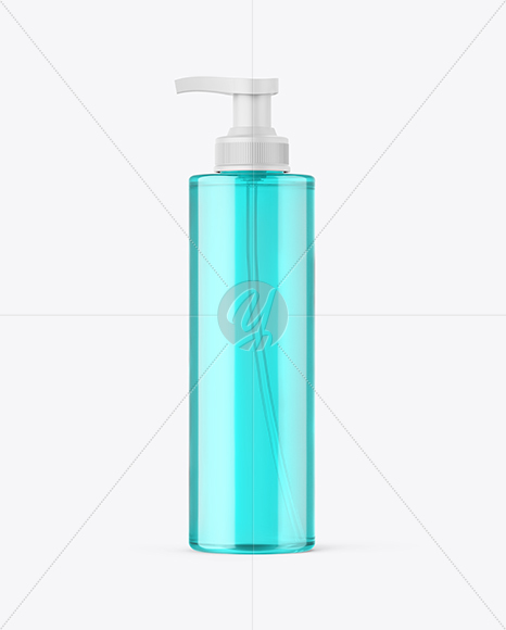 Cosmetic Bottle with Pump Mockup