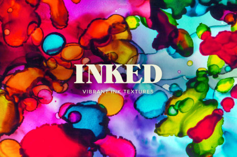 Inked: Abstract Ink Textures - Photoshop brushes