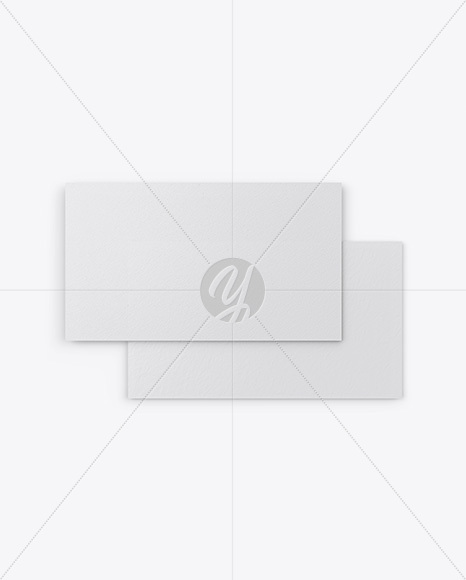 Paper Business Cards Mockup