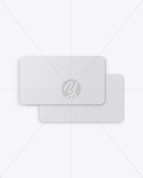 Textured Business Cards Mockup