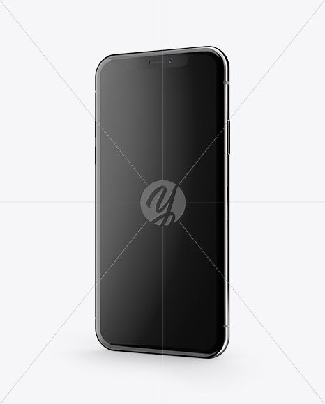 Apple iPhone X Mockup - Half Side View