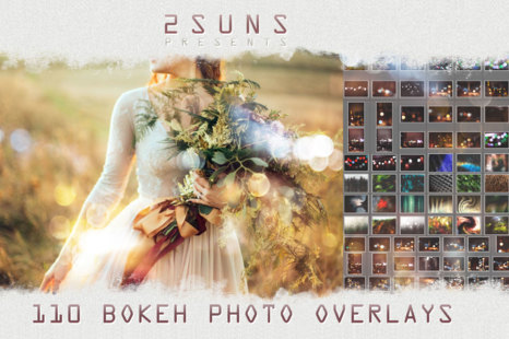 110 photo overlays bokeh lights Effect wedding - Background texture