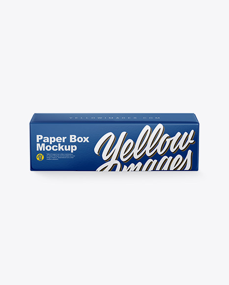 Glossy Paper Box Mockup